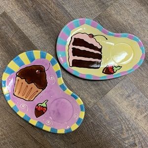 Cake & Cupcake plates - With Love, Joanne - Created By Joanne Delomba - Rare
